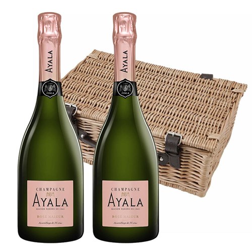 Ayala Rose Majeur Champagne 75cl Twin Hamper (2x75cl)